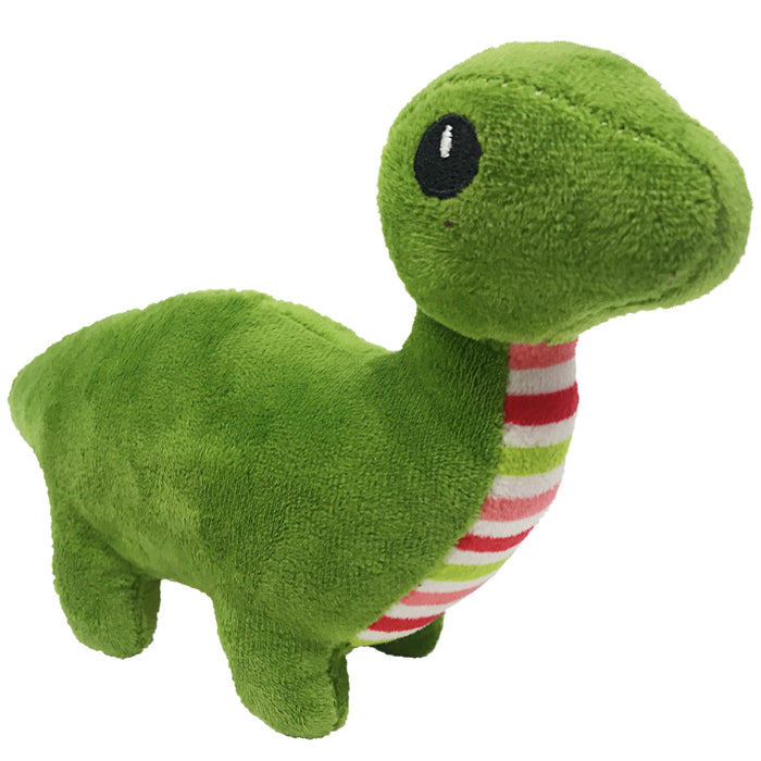 Dinosaur mini plush dog toy for small dogs and puppies
