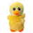 Yellow duck mini plush dog toy for small dogs and puppies