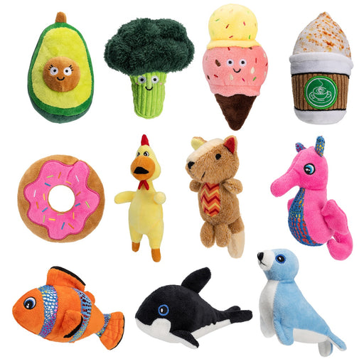 cute mini dog toy with squeaker for small dogs and puppies