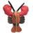 Lobster durable dog toy with a squeaker