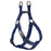 Navy step-in dog harness with quick release buckle, made from nylon, size M, size L