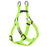 Lime Green step-in dog harness with quick release buckle, made from nylon, size M, size L