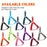 Nylon harnesses for dogs with quick release buckle, adjustable, 11 colors available