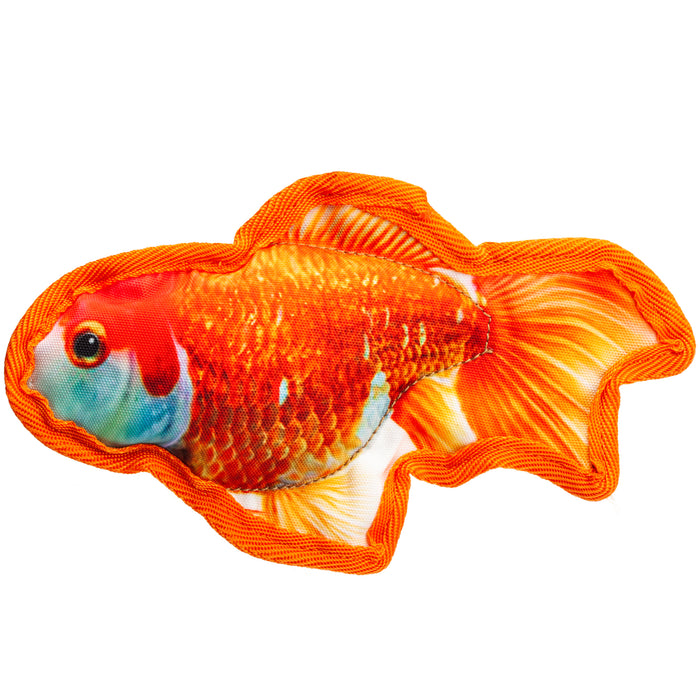 Tropical Goldfish small dog toy with a squeaker
