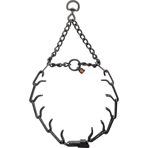 Herm Sprenger - ULTRA-PLUS Training Collar with ClicLock and Assembly Chain - Black Stainless Steel