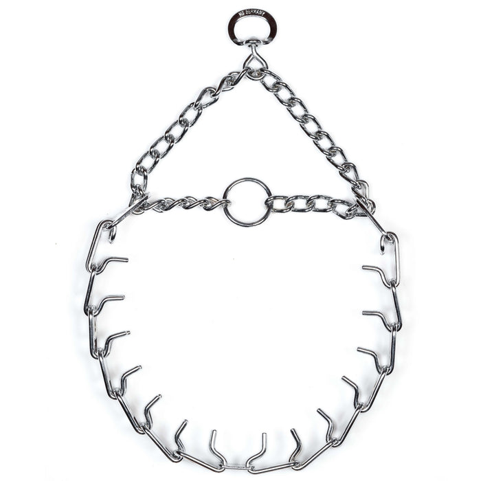 Herm Sprenger - ULTRA-PLUS Training Collar with Center-Plate and Assembly Chain - Short Version – Chrome