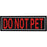 Dogline 3D Rubber Do Not Pet Removable Patches for Dog Harness and Vest