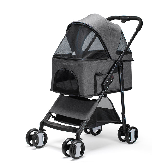 2 in 1 dog stroller Executive Pet Stroller + Removable Cradle — Dogline Wholesale