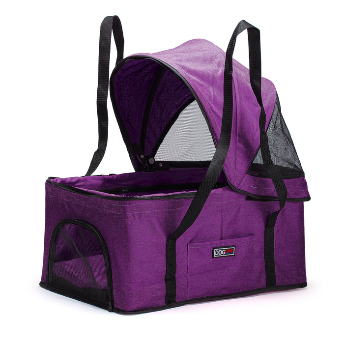 dog stroller purple Executive Pet Stroller + Removable Cradle — Dogline Wholesale