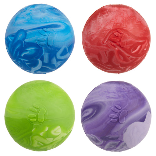Chew toys for dogs with vanilla scent, rubber ball, four colors
