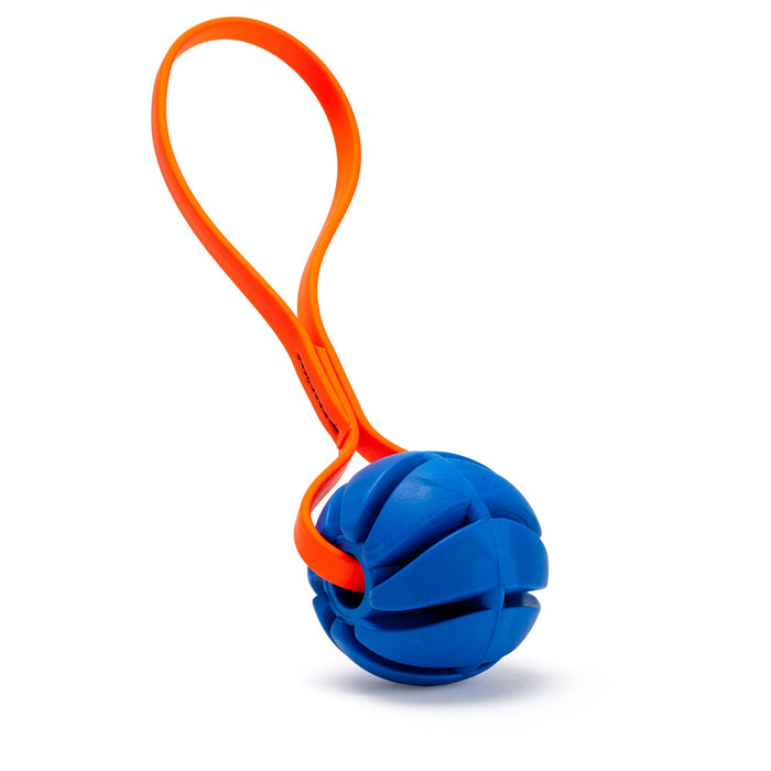 Rubber Spiral Ball with Biothane Handle