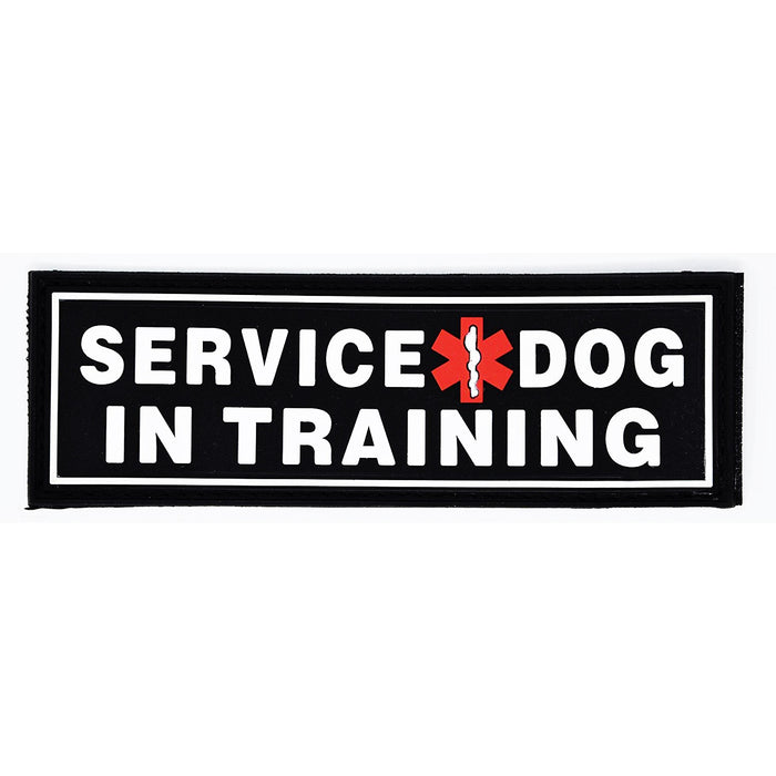 Dogline 3D Rubber Service Dog in Training Removable Patches for Dog Harness and Vest
