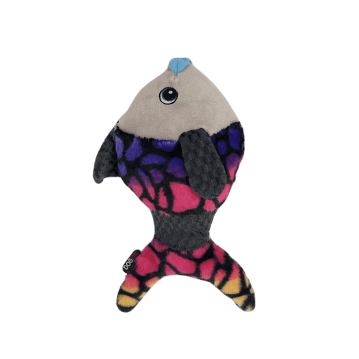 Interactive moving dog toy, fish with moving fins