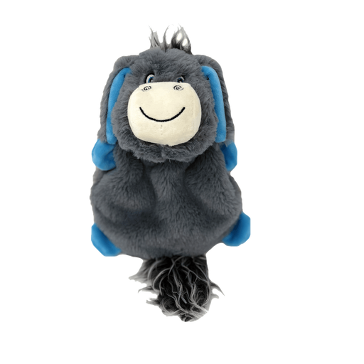 Interactive moving dog toy, donkey with moving ears