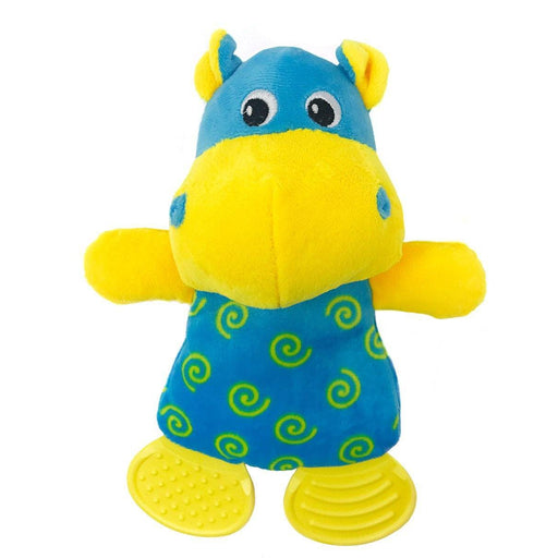 Soft and colorful dog toy, 10-inch hippo