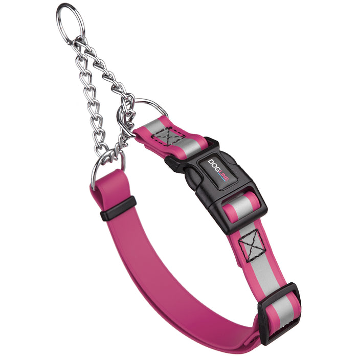 Reflective Biothane Martingale Collar with Quick Release Buckle