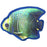9" Tropical Angelfish Dog Fish Toy