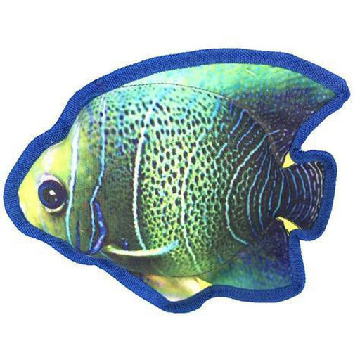 Floating in water dog toy with a squeaker, angelfish