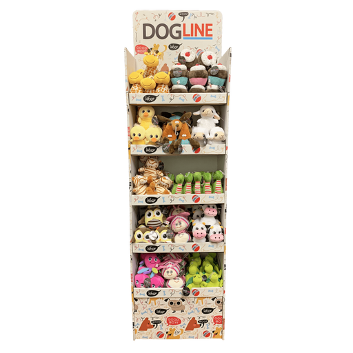 NEW 6" Mini Animal Dog Toy Collection with Pop-Up Display